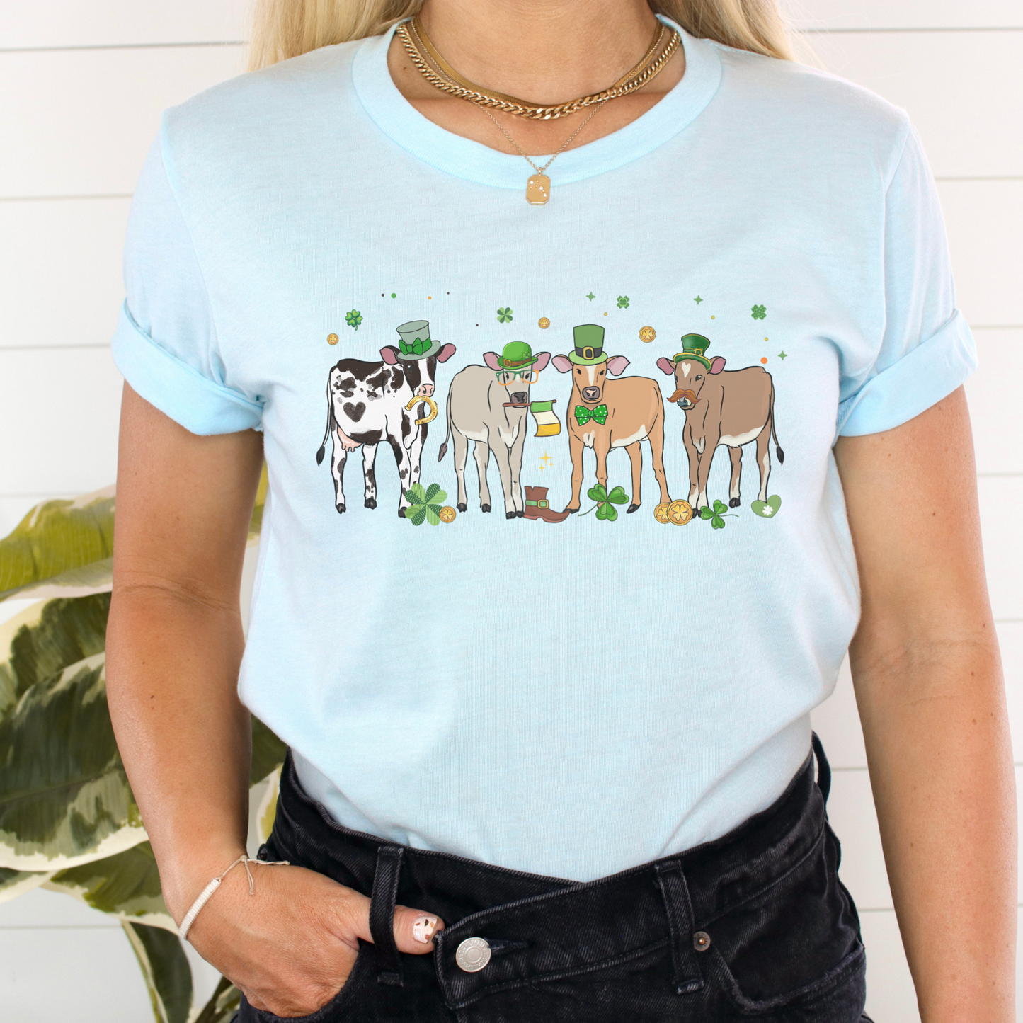 St. Patrick's Day Cute Cows T-Shirt