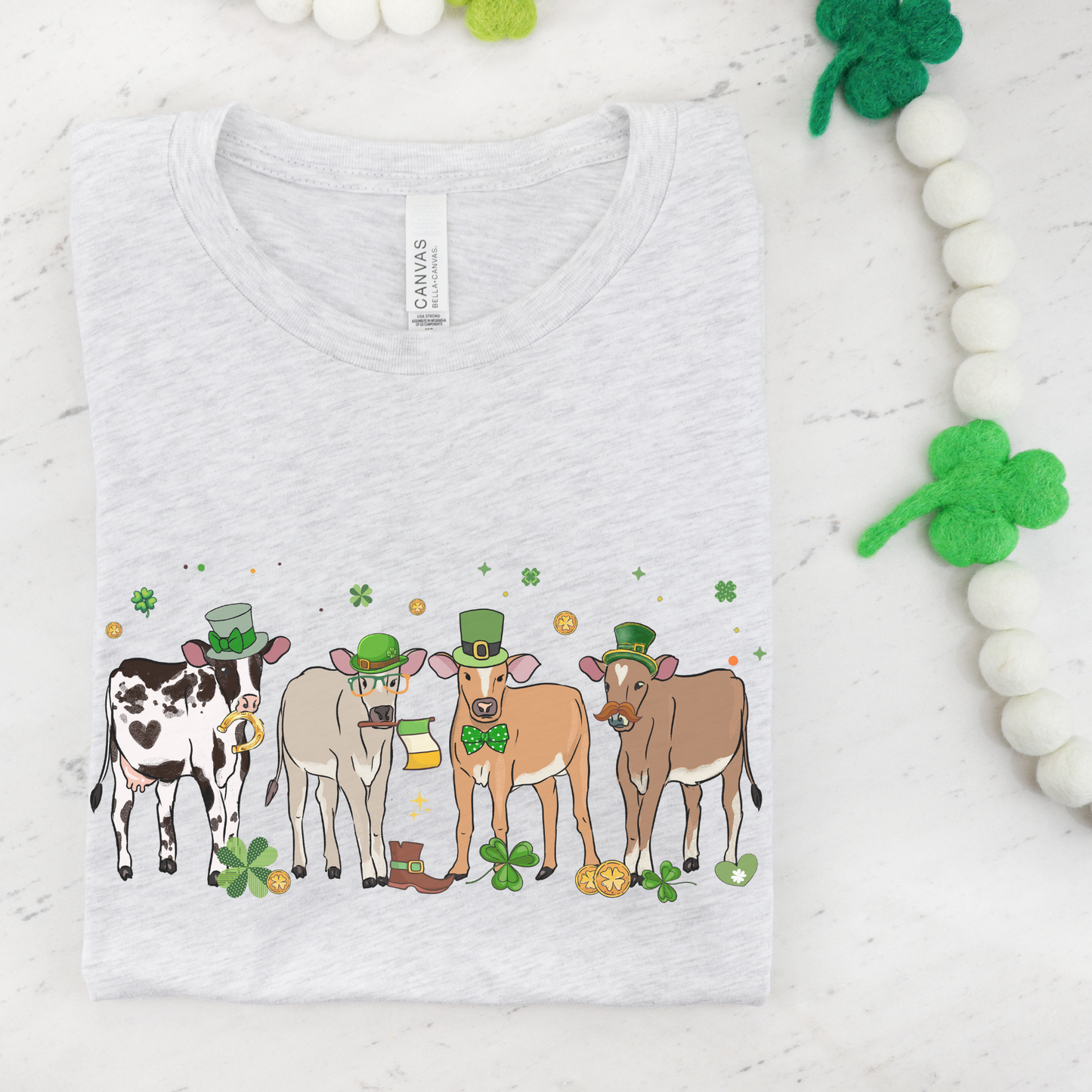 St. Patrick's Day Cute Cows T-Shirt