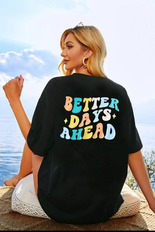 Better Days Ahead Groovy Summer Graphic Tee