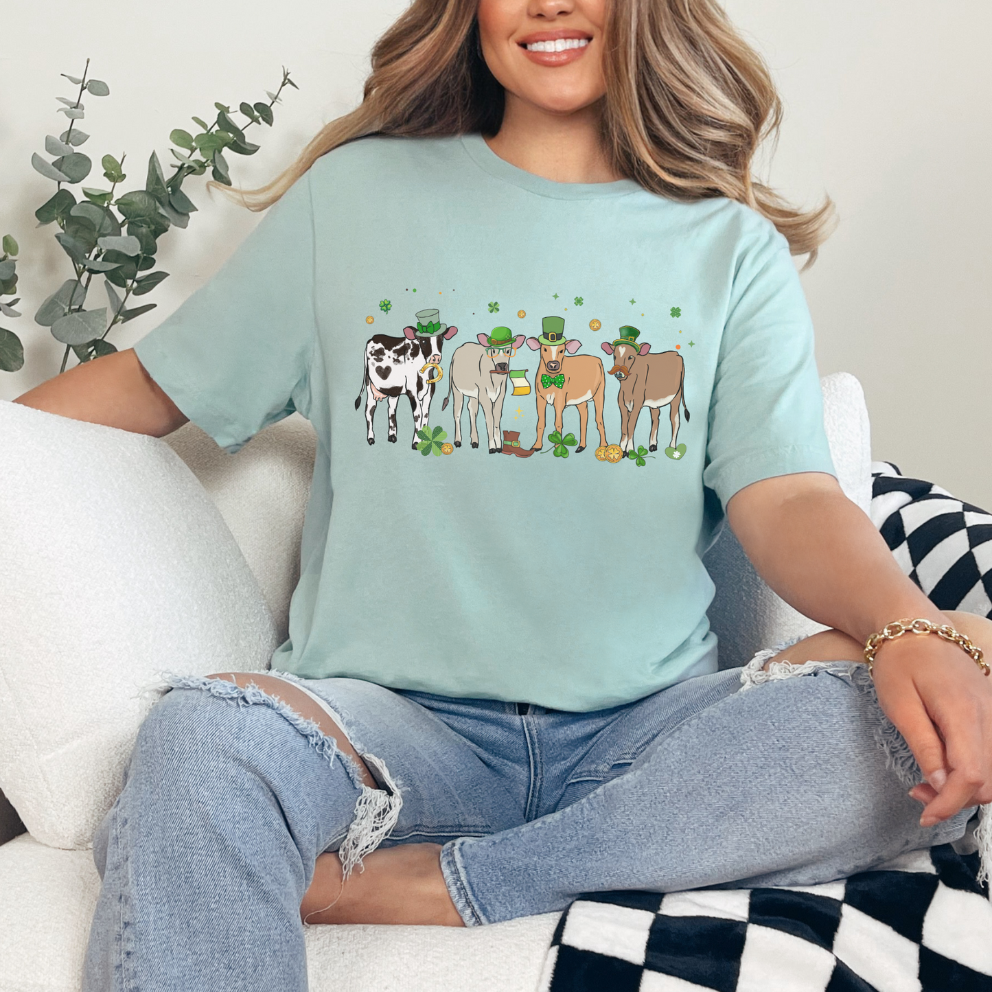 St. Patrick's Day Cute Cows T-Shirt