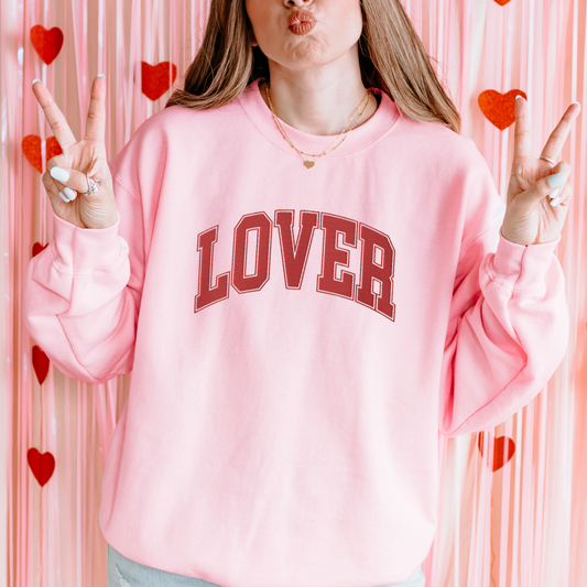 Lover Embroidered Valentine's Sweatshirt