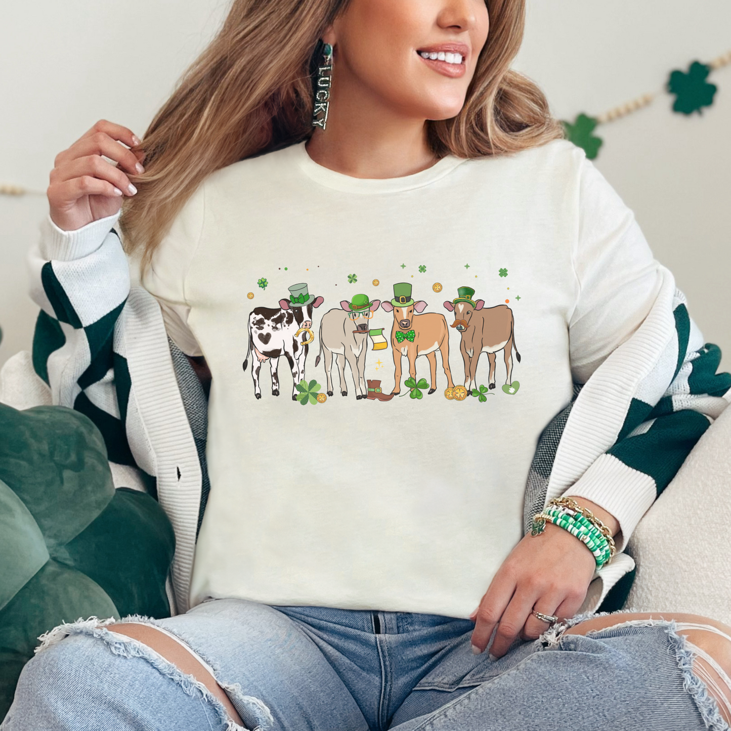 St. Patrick's Day Cute Cows T-Shirt