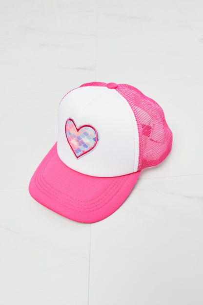 Mermaid For You Rainbow Heart Trucker Hat