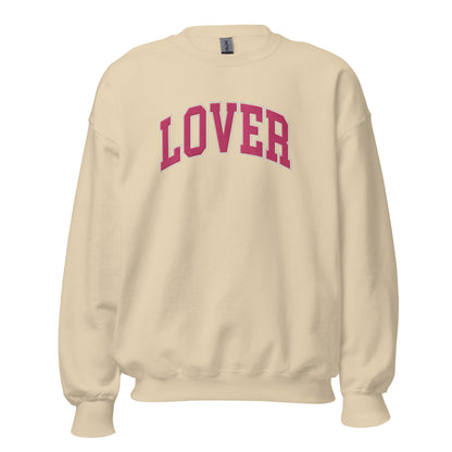 Lover Pink Embroidered Sweatshirt