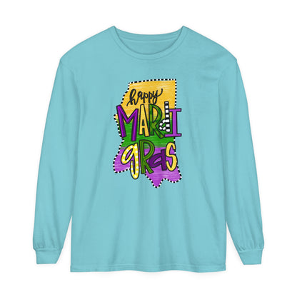 Happy Mardi Gras Mississippi Long Sleeve Shirt
