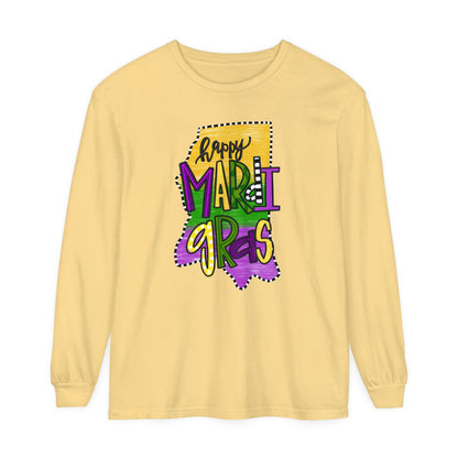 Happy Mardi Gras Mississippi Long Sleeve Shirt
