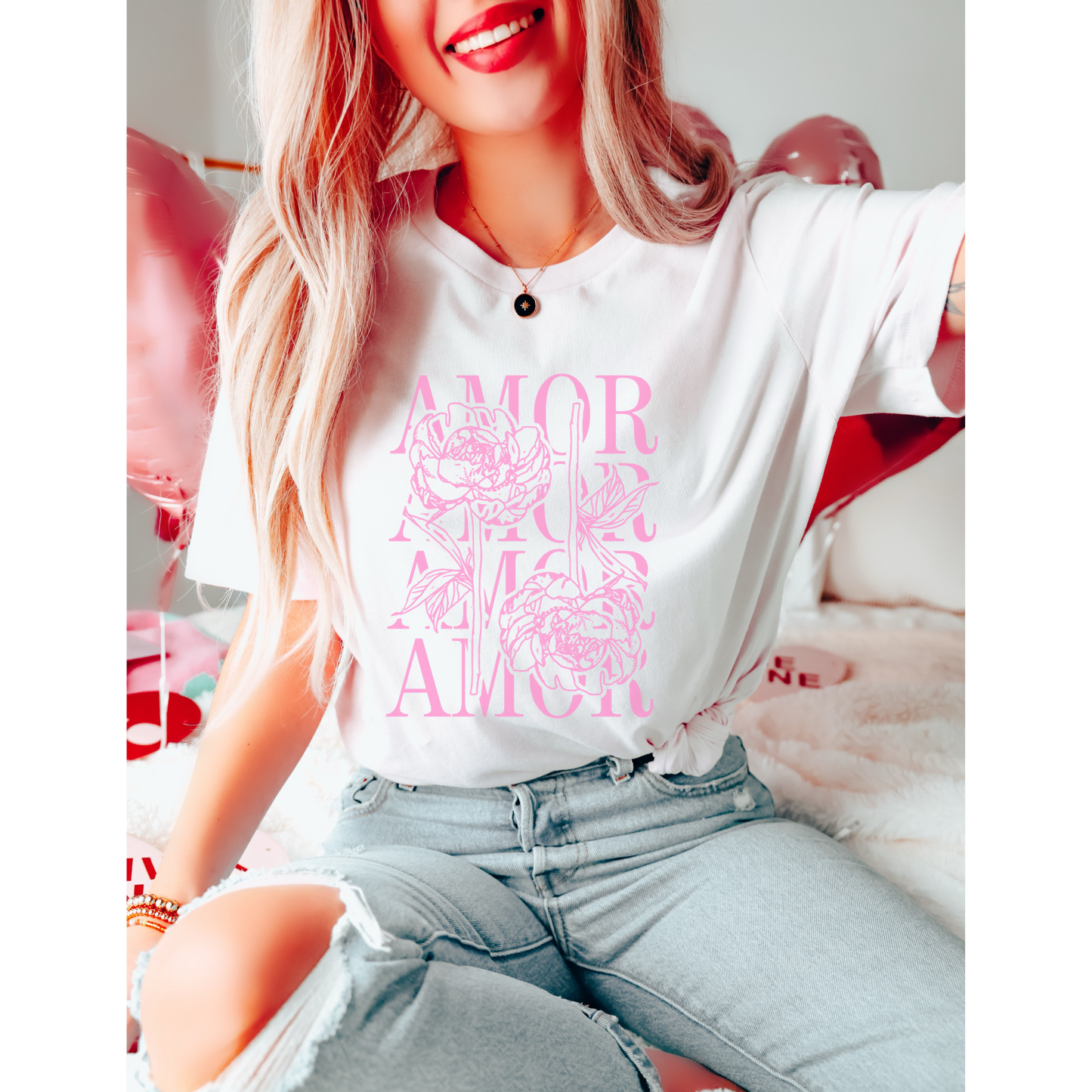 Amor Floral Love Graphic Tee