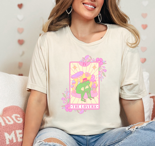 The Lovers Tarot Card Cute Frog Valentine's Tee